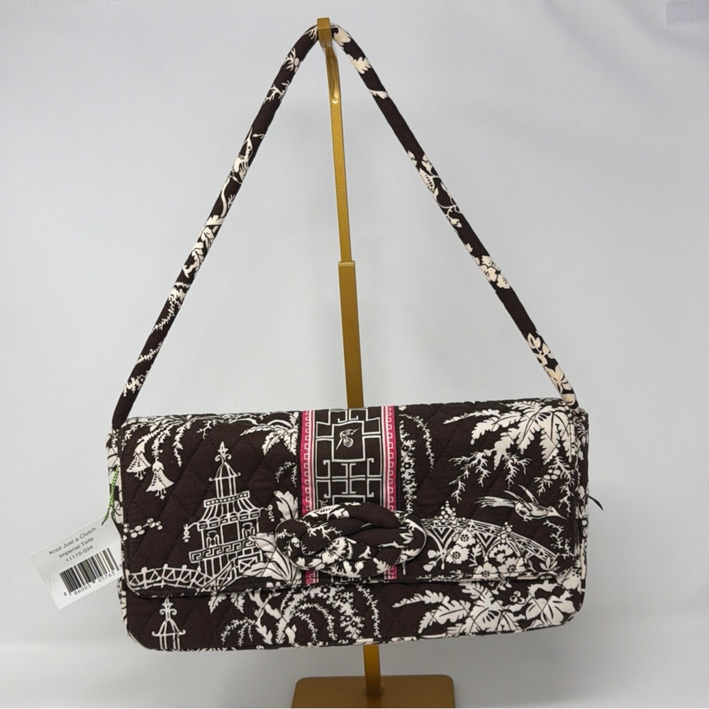 Vera Bradley Knot Just A Clutch Imperial Toile Retired Vintage Bag NWT 2009